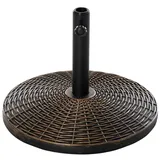 Outsunny Sonnenschirmständer schwarz Kunststoff - Zement Antik Bronze