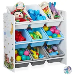 relaxdays Kinderregal »9 Boxen«