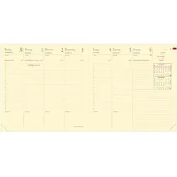 Buchkalender Executif Prestige 16x16cm Luna Leder terrakotta 2024