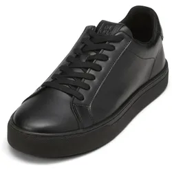 Sneaker MARC O'POLO "aus edlem Rindnappaleder", Herren, Gr. 45, schwarz, Obermaterial: 100% Leder (Rind), Schuhe