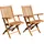 ALEOS. AVES Klappsessel 56 x 56 x 94 cm braun 2 St.
