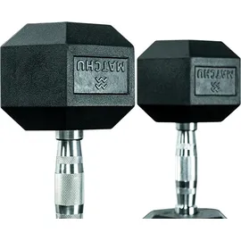 Matchu Sports Hexagon Hantel Kurzhanteln Set 20 kg schwarz