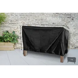 CLP Abdeckhaube für Gartenbank 120cm schwarz