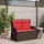 vidaXL Gartenbank 1-tlg 220 x 60 x 70 cm Braun