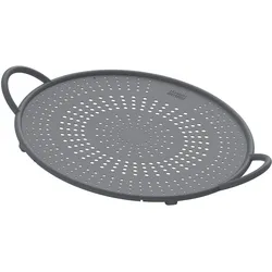 KUHN RIKON Spritzschutz Silikon gelocht 26 cm grau Spritzschutzdeckel