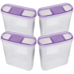 Bestlivings Frischhaltebox Schüttdose 4,5 Liter - 4er Pack ( 4 Stück ) Lila