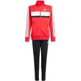 adidas Seasonal Essentials Tiberio 3-Streifen Tricot Trainingsanzug Pure Ruby / White 128