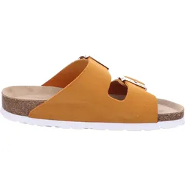 ROHDE Pantolette Velours Leder zwei Schnallen Komfortweite Alba 5590, Größe:37 EU, Farbe:Orange - Orange - 37