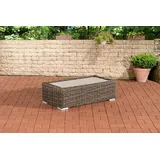 CLP Polyrattan Lounge Tisch Madeira 110 x 60,grau-meliert