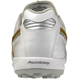 Mizuno Morelia Sala Elite TF Herren Weiß/Football Gold/Galaxy Silver 45