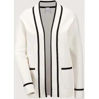 Madeleine Lange Strickjacke ohne Verschluss Schwarz 34
