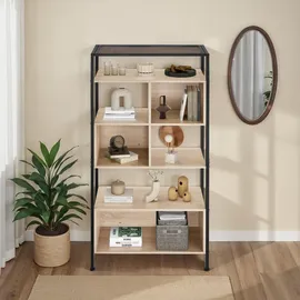 Tectake Industrial Regal 75 x 31 x 170,5 cm Dunkelbraun