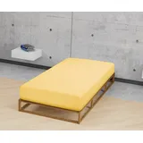 biberna Spannbettlaken 0002744 Feinbiber 140 x 200 - 160 x 200 cm honig