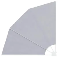vidaXL Faltbarer Balkonfächer 140 x 140 cm grau