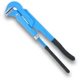 Högert Technik - Verstellbarer Schraubenschlüssel für Rohre 90° 430 mm / 1-1/2" - Verstellschlüssel für Hydraulik- und Montagearbeiten - Schraubenschlüssel verstellbar Rohrzange - aus CrV Stah