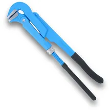 Högert Technik - Verstellbarer Schraubenschlüssel für Rohre 90° 430 mm / 1-1/2" - Verstellschlüssel für Hydraulik- und Montagearbeiten - Schraubenschlüssel verstellbar Rohrzange - aus CrV Stah