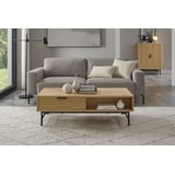 SalesFever Couchtisch 120 x 60 cm Eiche Echtholzfurnier 371664