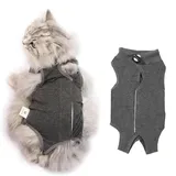 Katzenbody Nach OP Kastration Katze, Body Katze Nach OP, Katzenbody Nach Operation Als Genesungsanzug, Weiche Atmungsaktive Alternative Zum Halskragen Bei Wunden Und Hautkrankheiten, Größe M