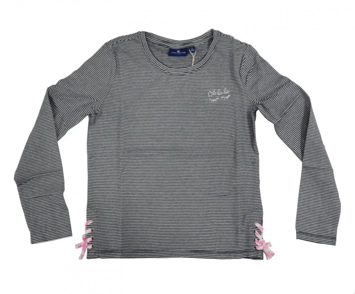 Tom Tailor Longsleeve cool lace-up tee real navy blue 152 - Größe:152