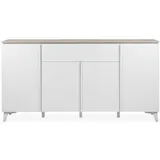 Finori GmbH Sideboard Weiß, - Maße cm, Wohnzimmer, Kommoden & Sideboards, Sideboards