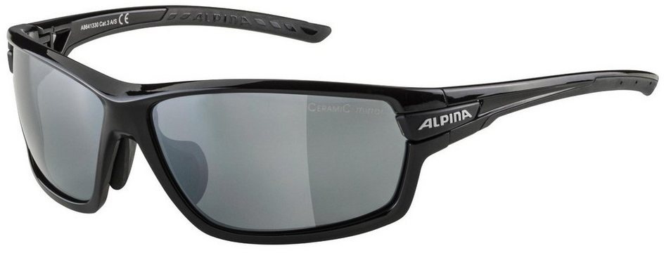 Alpina Sports Sportbrille TRI-Scray 2.0 Sonnenbrille mit Wechselscheiben schwarz