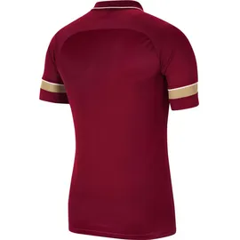 Nike Nike, Academy 21, Polo Hemd, Team Rot/Weiß/Jersey Gold/Weiß, L, Unisex-Kind