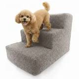 Muralo Hundetreppe 3 Stufen 30 cm, rutschfest, Wasserabweisend - Grau