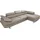 Cotta Ecksofa COTTA "Solution L-Form", beige (sand), B:270cm H:73cm T:167cm, Sofas, Ecksofa, mit Arm- & Kopfteilverstellung, wahlweise mit Bettfunktion