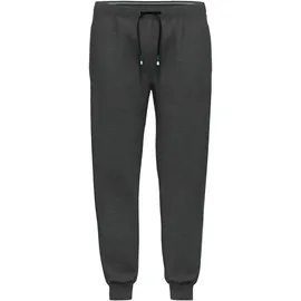 Bugatti Pyjamahose "Bologna", Herren, Gr. 58, N-Gr, grau (grau, dunkel, melange), Obermaterial: 51% Polyester, 46% Baumwolle, 3% Elasthan, lang, Hosen Pyjamahose, mit Seitentaschen, niedriger Bund, bequem, elastisch, Materialmix