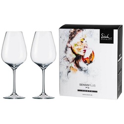 Eisch Rotweinglas Superior SensisPlus Syrahgläser 600 ml 2er Set, Glas weiß
