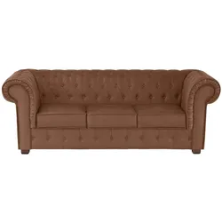 Sofa ¦ braun ¦ Maße (cm): B: 215 H: 77 T: 94