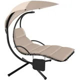Tectake Hängeliege 195 x 132 x 197 cm Beige