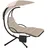 Tectake Hängeliege 195 x 132 x 197 cm Beige