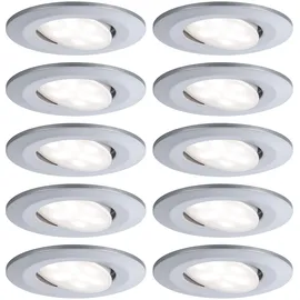 Paulmann LED Calla Basisset schwenkbar IP65 rund 10x6W 10x530lm 230V 4000K Chrom matt