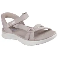 SKECHERS Damen GO Walk Flex Illuminate Sandale, Taupe, 42 EU - 42 EU