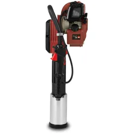 Eberth Pfahlramme Zaunpfahl-Ramme Handramme Benzin 1,2PS 1500W, 3x Rammloch Adapter, Max. Pfahldurchmesser 100mm, 2-Takt Motor, Einzylinder, 52ccm,