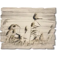 ARTland Artland, Holzbild Gräser Gräser, (1 St.), beige
