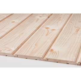 binderholz Profilholz Softlineprofil Fichte/Tanne gehobelt 14 x 121 x 2500 mm B-Sortierung