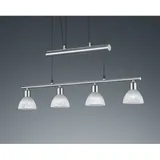 Trio Levisto 4-flg. nickel matt/alabasterfarbig