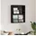 vidaXL Magazinregal Wandregal 60 x 12 x 70 cm Schwarz
