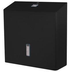 SanTRAL® Plus JRU 1 Toilettenpapierspender Jumborollen, Ø 330 mm, Papierspender ideal für eine hohe Versorgungssicherheit, Farbe: mattschwarz, P MN