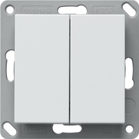 Gira BT Wandsender 2fach System 55, Reinweiß