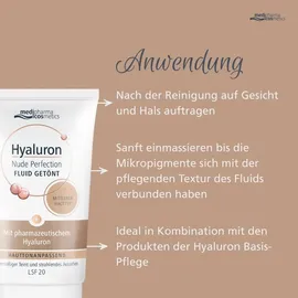 Dr. Theiss Naturwaren Hyaluron Nude Perfection Getöntes Fluid Mittlerer Hauttyp SPF 20 50 ml