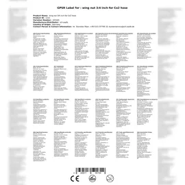 ich-zapfe.de Flügelmutter 3/4 Zoll für Co2 Schlauch