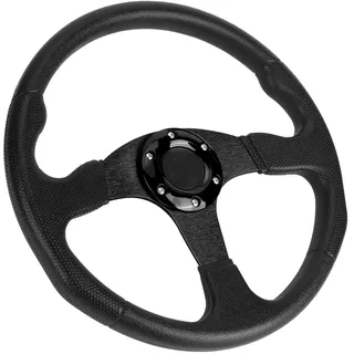 14-Zoll-Lenkrad, Rostfreies, Leichtes Drift-Lenkrad für Fahrzeugmodifikationen (Black)