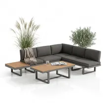 MuCoLa Gartenlounge-Set 7-tlg. Grau