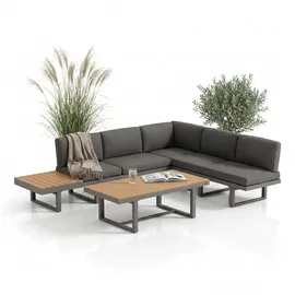 MuCoLa Gartenlounge-Set 7-tlg. Grau