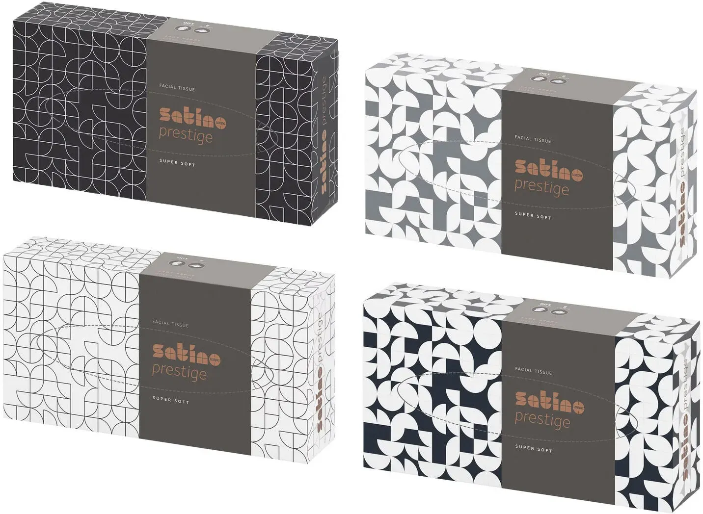 Prestige Kosmetiktücher Flachb.2lg Zellstoff 21 x 20,5 cm, 40 Boxen a 100 Stück = 1 VE