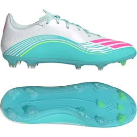 adidas F50 Messi League MG/Fg Herren Cloud White/Lucid Pink/Flash Aqua 39 1/3
