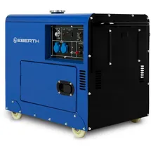 Eberth 5000 Watt Notstromaggregat Diesel blau